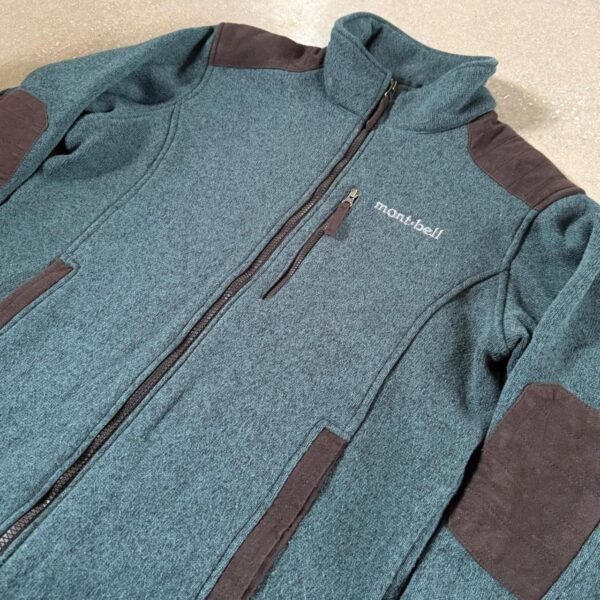 Montbell Climaplus Heavyweight Knit Fleece Jacket - Slate Teal / Espresso