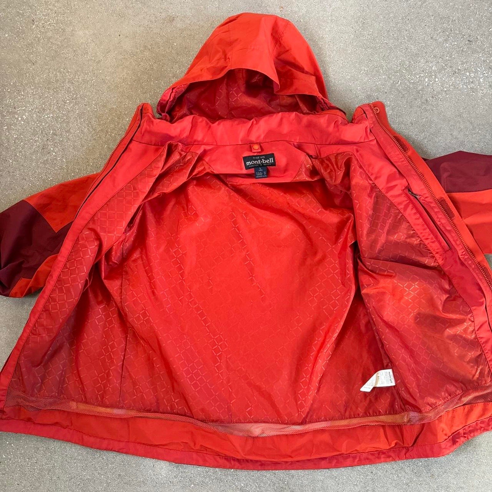 Montbell GORE-TEX Performance Shell Jacket - Dark Orange/Burgundy