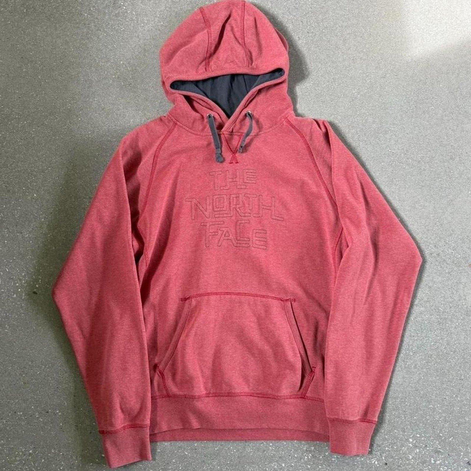 The North Face Men's Red and Burgundy T-shirt