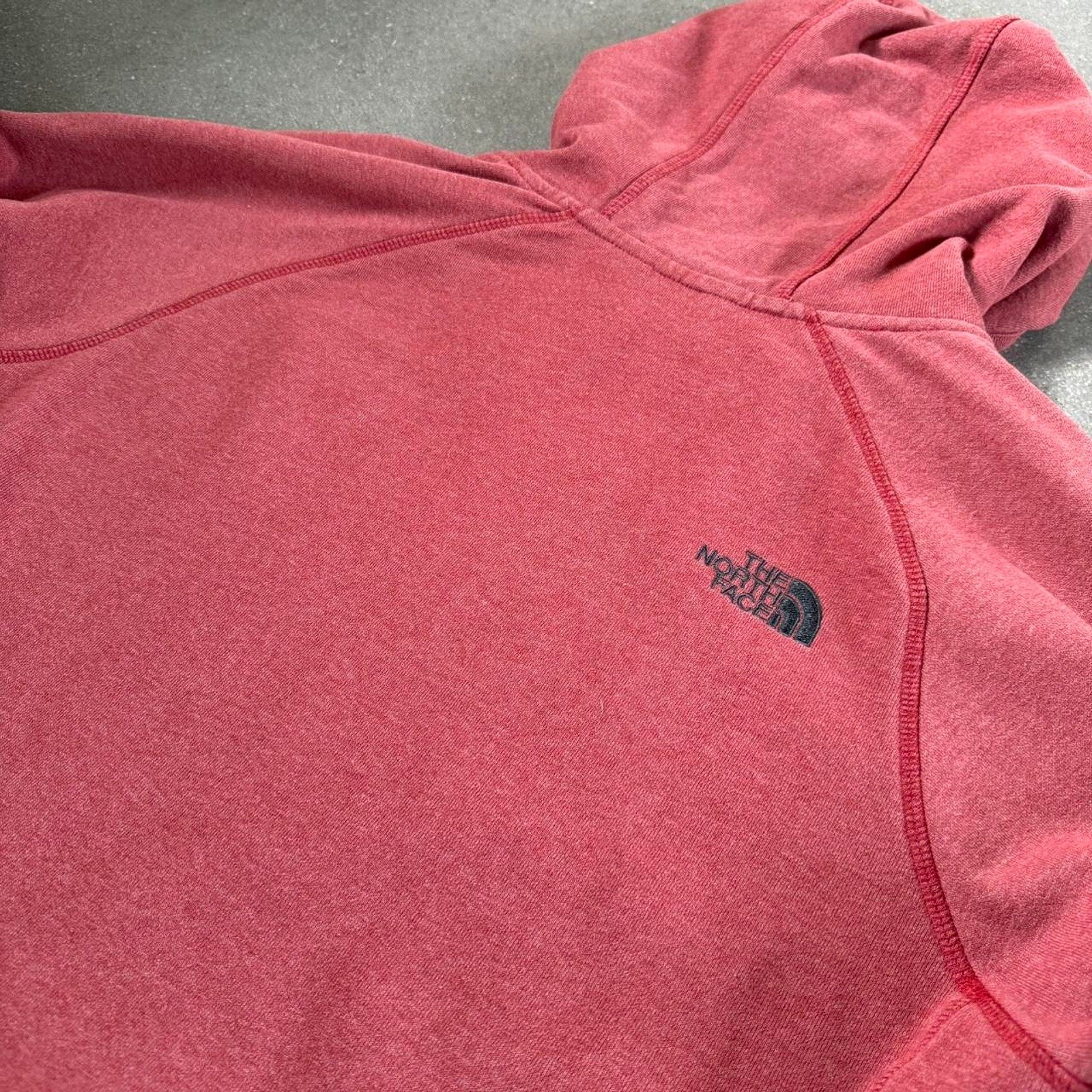 The North Face Men's Red and Burgundy T-shirt