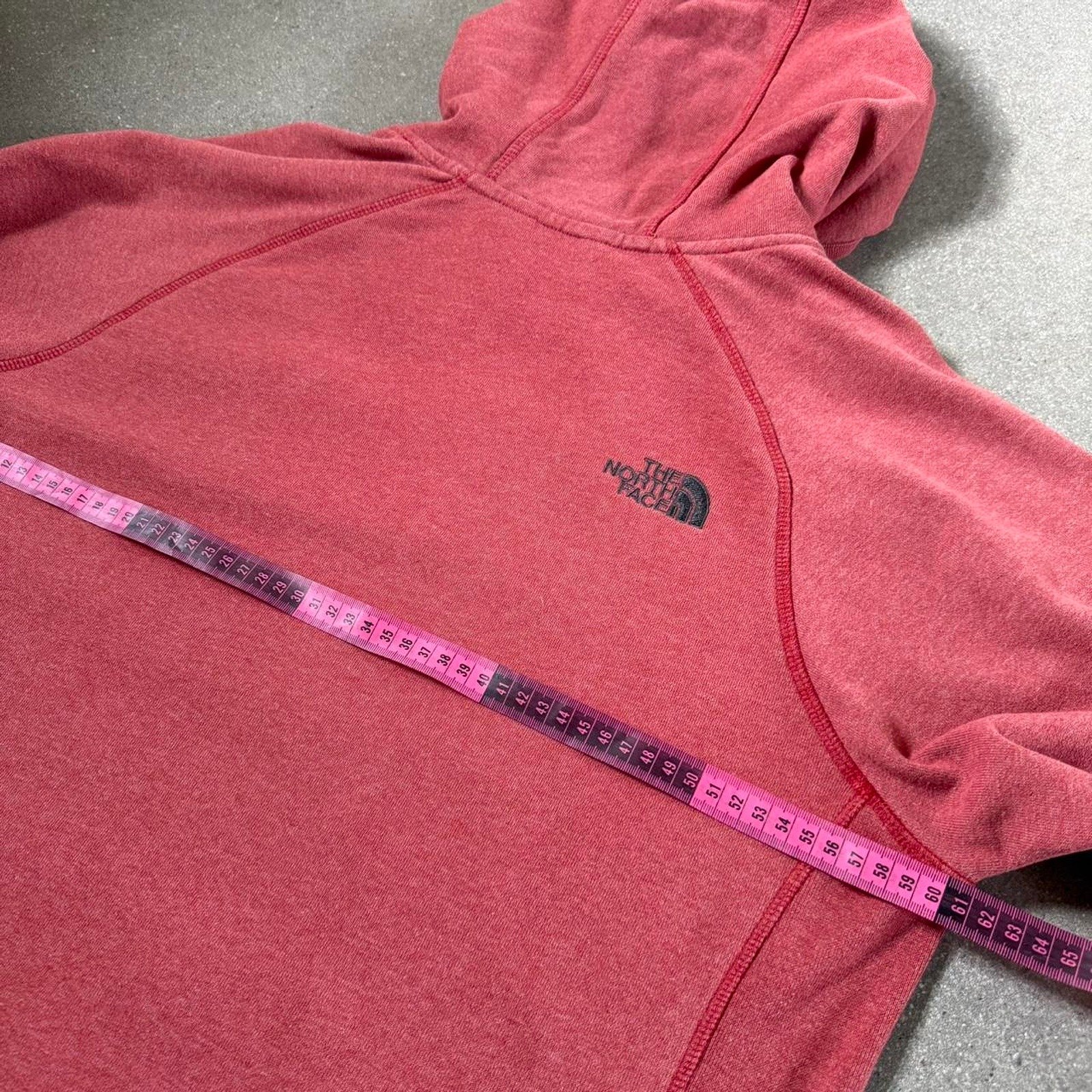 The North Face Men's Red and Burgundy T-shirt