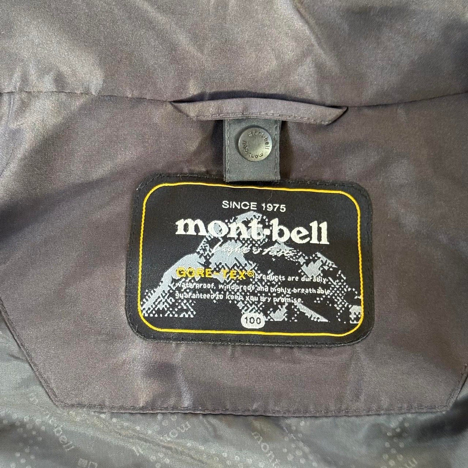 Montbell Women's 2L GORE-TEX Performance Shell Jacket - Charcoal Grey/Orange