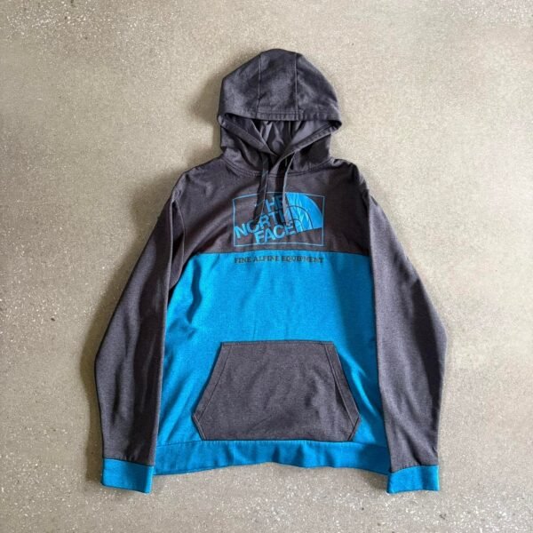 The North Face Men's Blue and Grey T-shirt