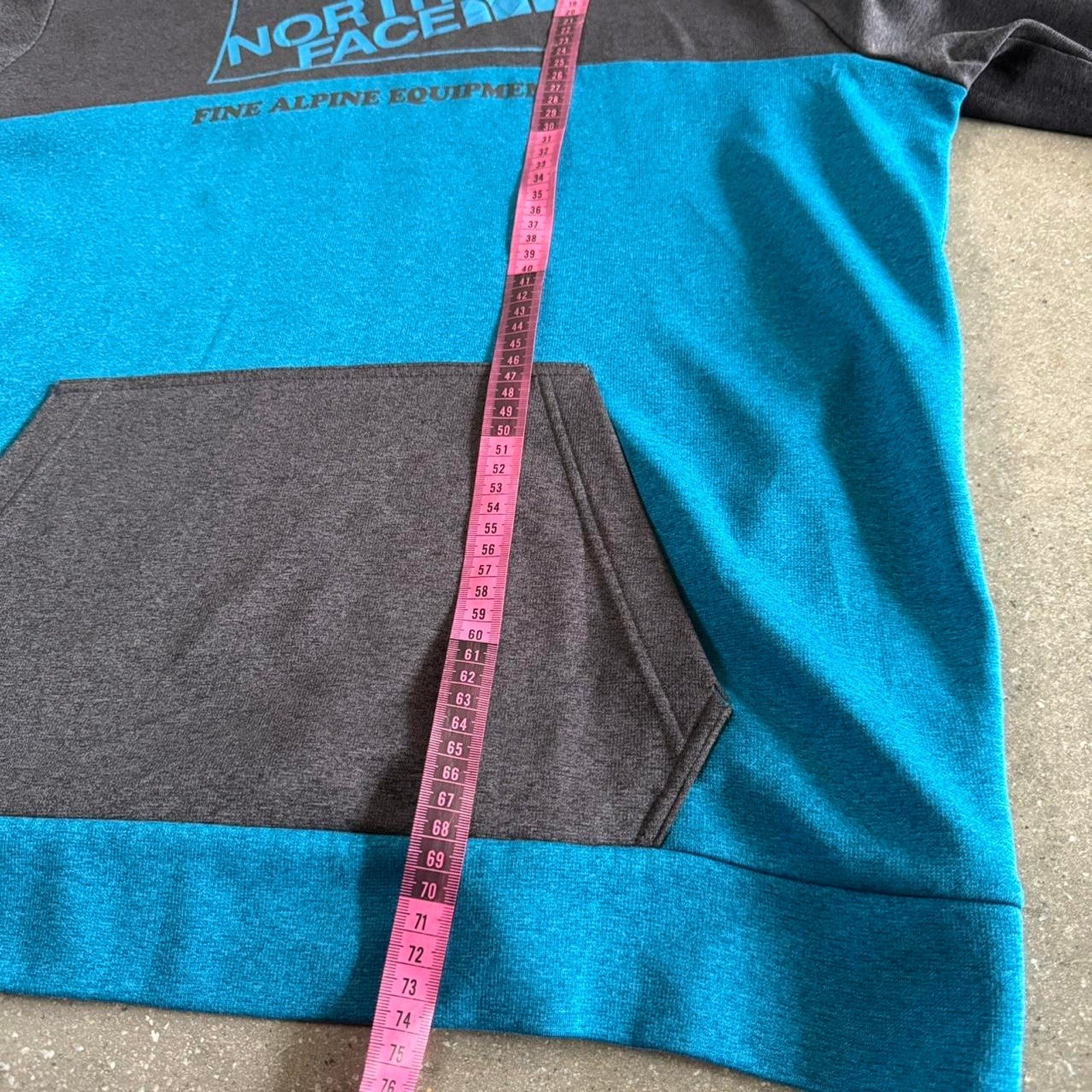 The North Face Men's Blue and Grey T-shirt