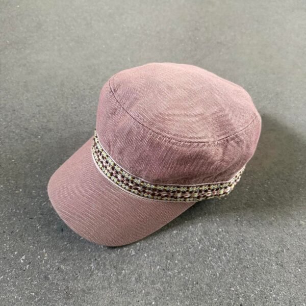 Women's Brown and Grey Hat