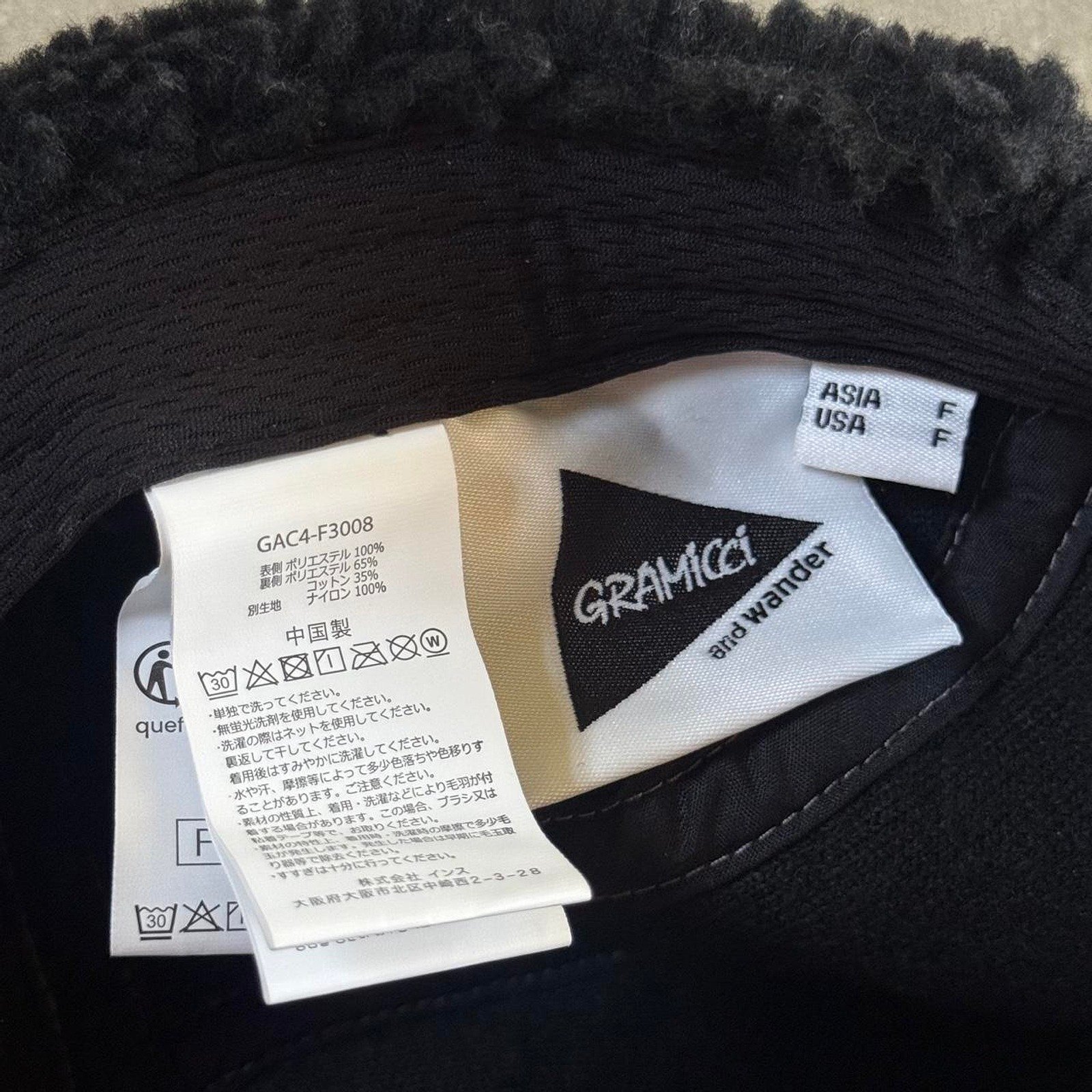 Gramicci Men's Black and Grey Hat