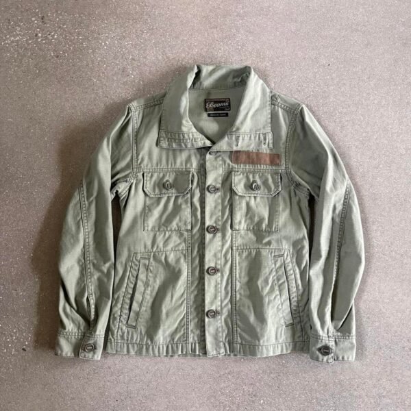 Beams Plus Men's Khaki and Green Jacket