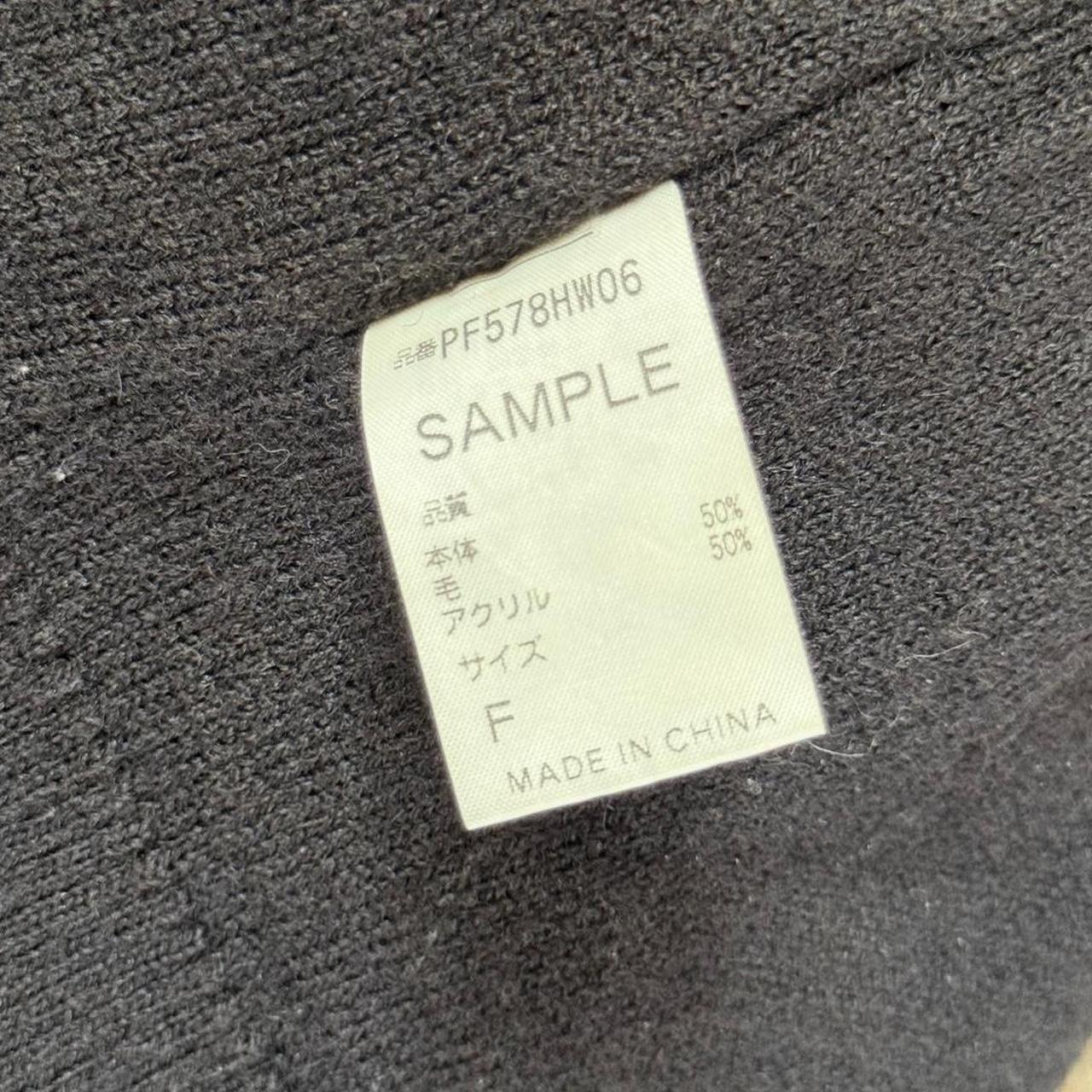 Phenix (SAMPLE) Patterned Knit Beanie w/ Chrome Emblem - Black/Charcoal