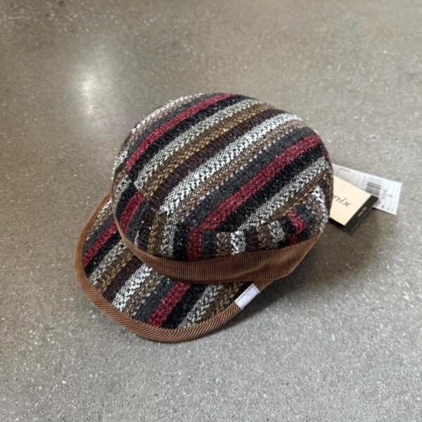 Phenix Japan "Himalayan" Corduroy & Native Knit Work Cap - Brown Multi