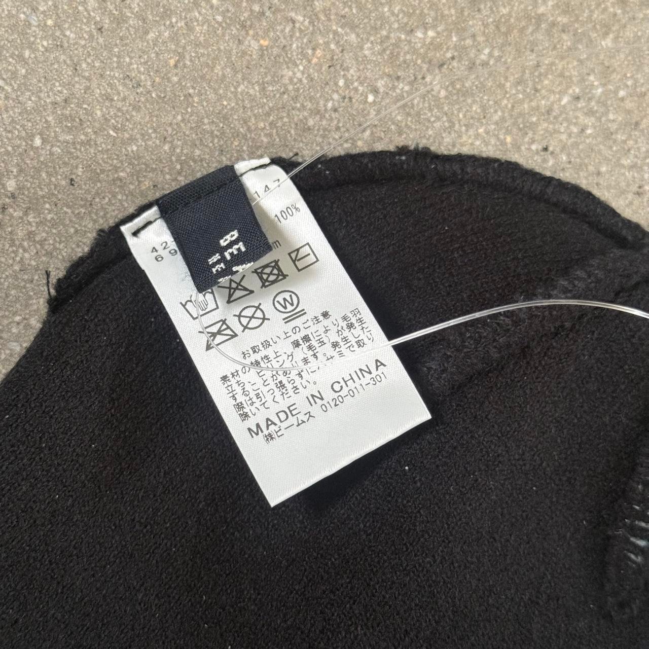 BEAMS Heart NWT Abstract Camo Knit Beanie - Black/Grey