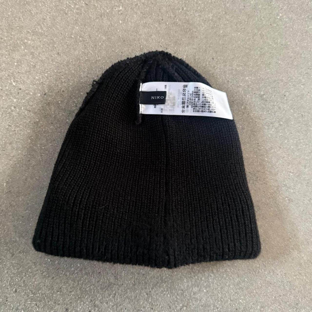 niko and... Black Knit Fisherman Beanie