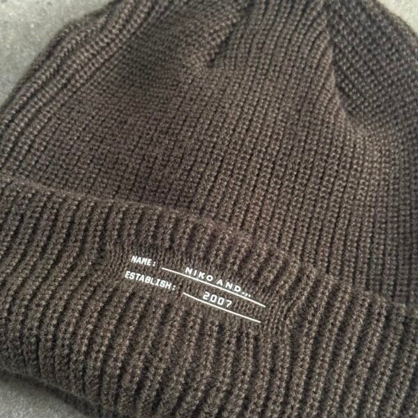 P8-84.jpg niko and... Olive Green Knit Fisherman Beanie