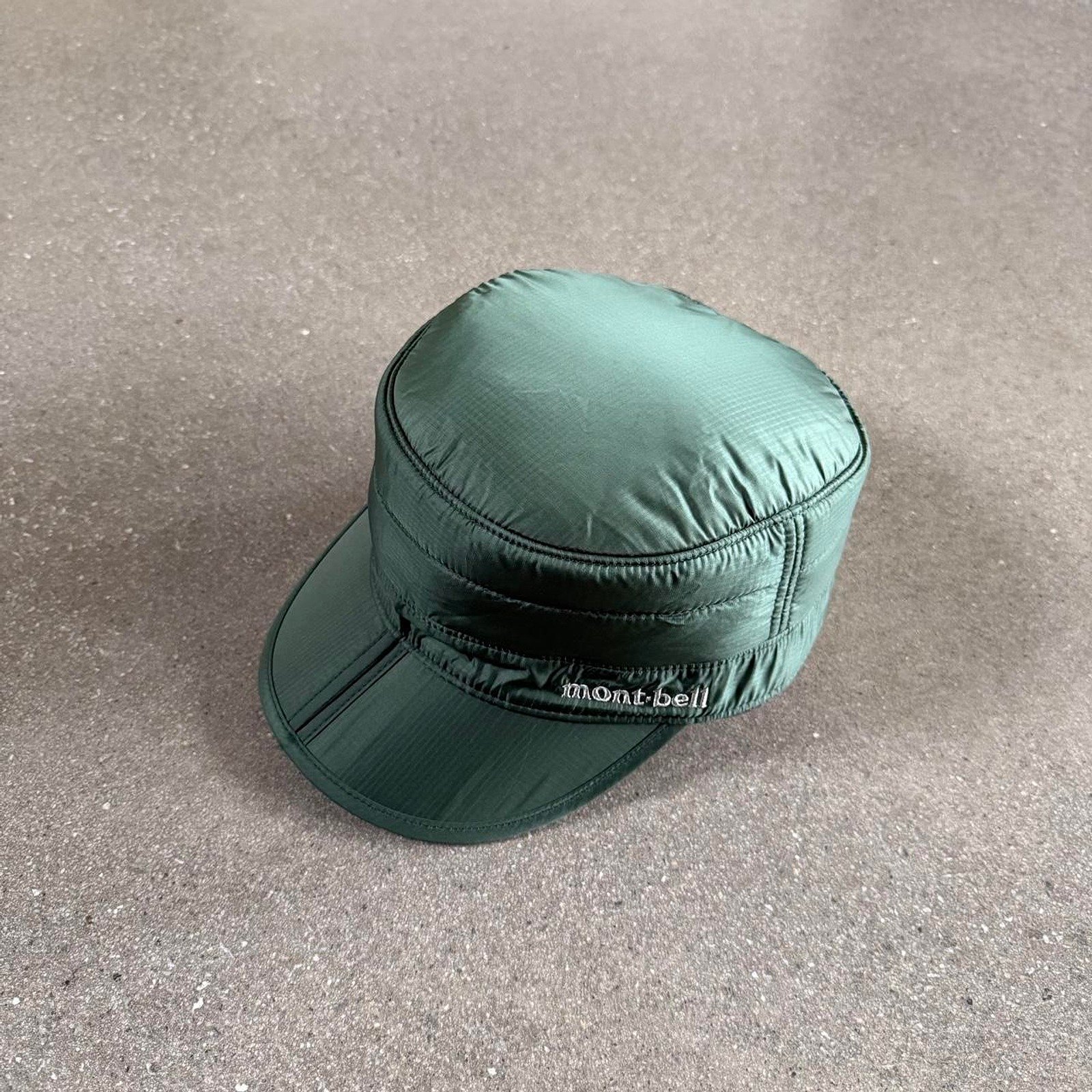Montbell Exceloft Insulated Ear Warmer Work Cap - Olive Green