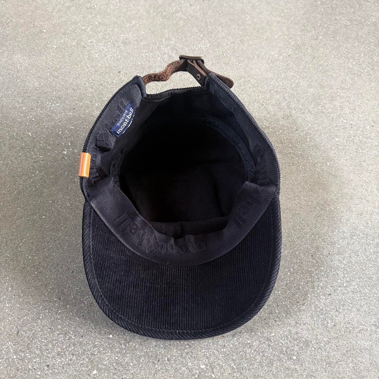 Montbell Korea Corduroy & Grid Plaid Corduroy Work Cap - Charcoal / Black
