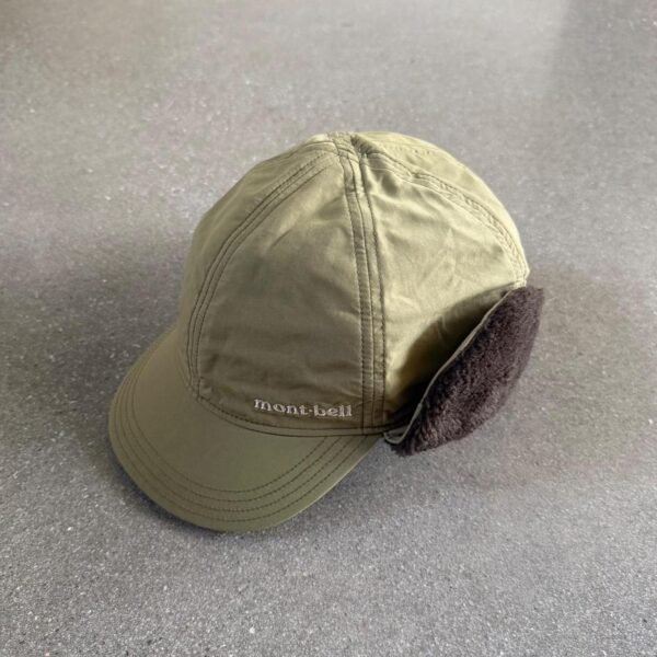 Montbell Climaair Fleece Lining Husky Earflap Cap - Olive / Brown
