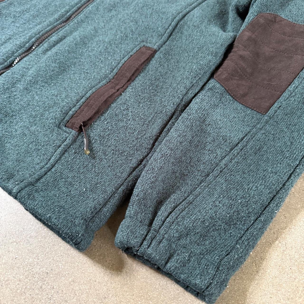 Montbell Climaplus Heavyweight Knit Fleece Jacket - Slate Teal / Espresso