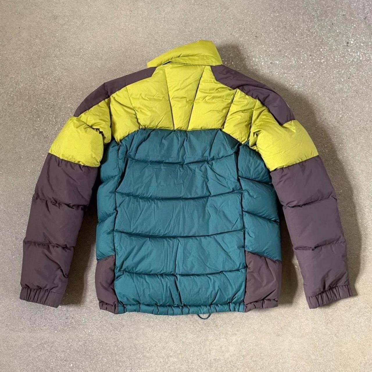 Montbell Light & Fast EX 700 Goose Down Puffer Jacket - Lime / Teal / Grey