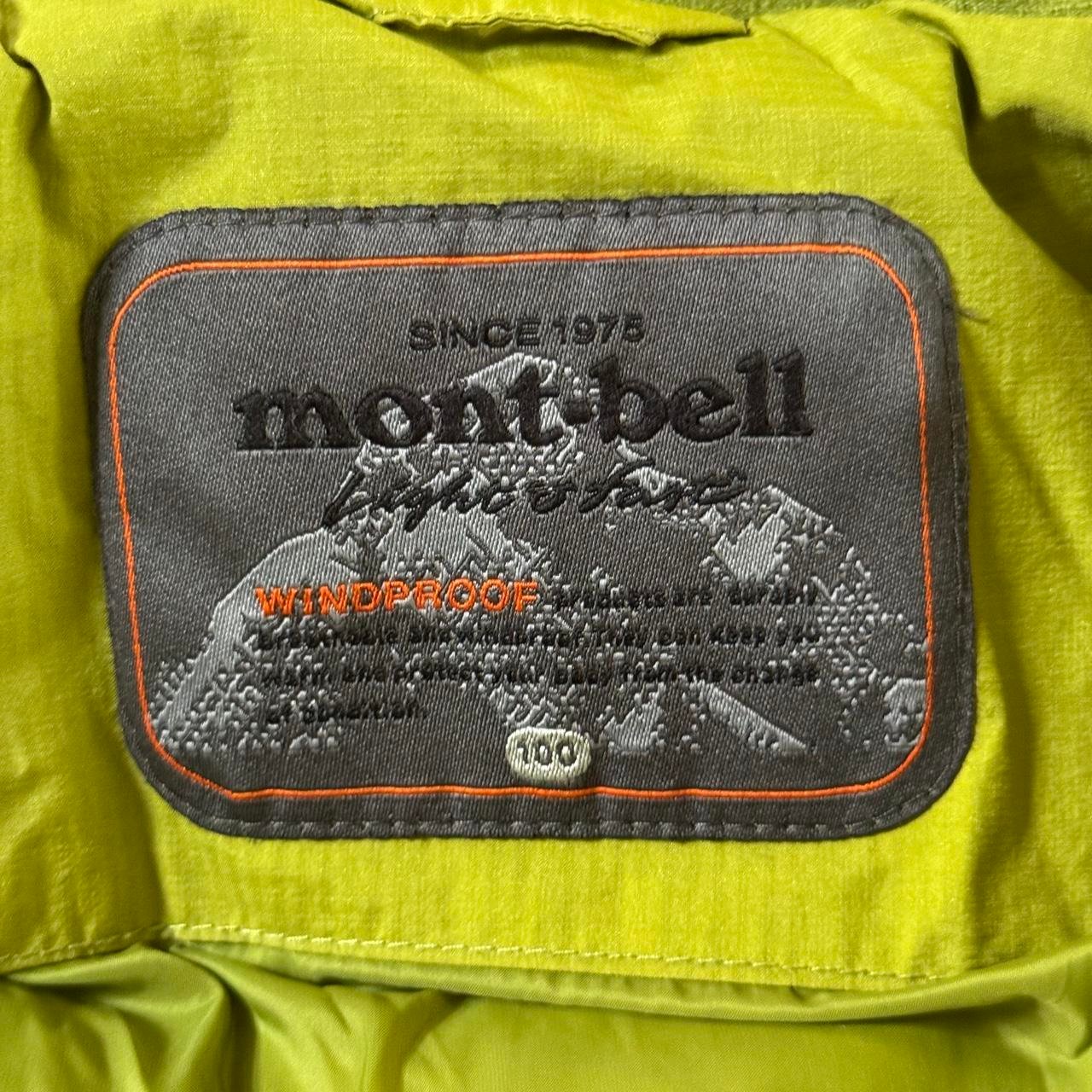 Montbell Light & Fast EX 700 Goose Down Puffer Jacket - Lime / Teal / Grey