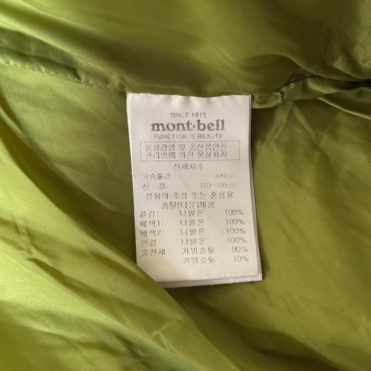 Montbell Light & Fast EX 700 Goose Down Puffer Jacket - Lime / Teal / Grey