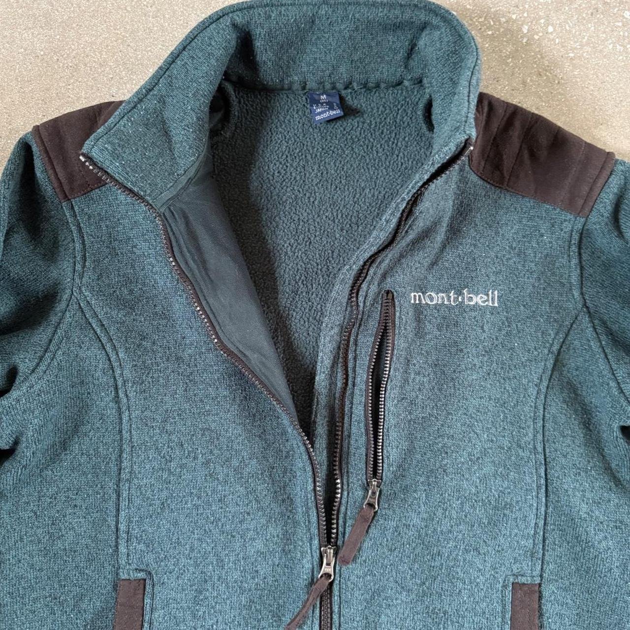 Montbell Climaplus Heavyweight Knit Fleece Jacket - Slate Teal / Espresso