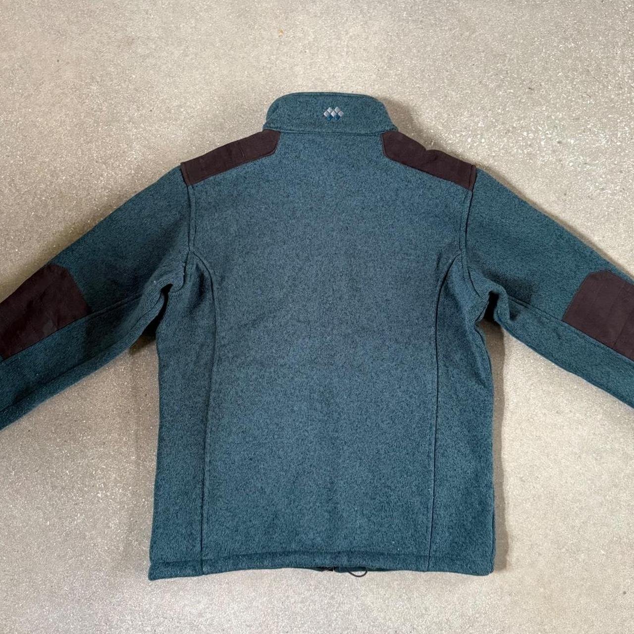 Montbell Climaplus Heavyweight Knit Fleece Jacket - Slate Teal / Espresso